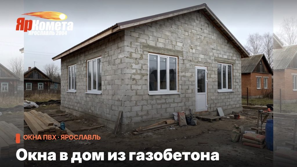 Окна в дом из газобетона: какие выбрать для круглогодичного проживания