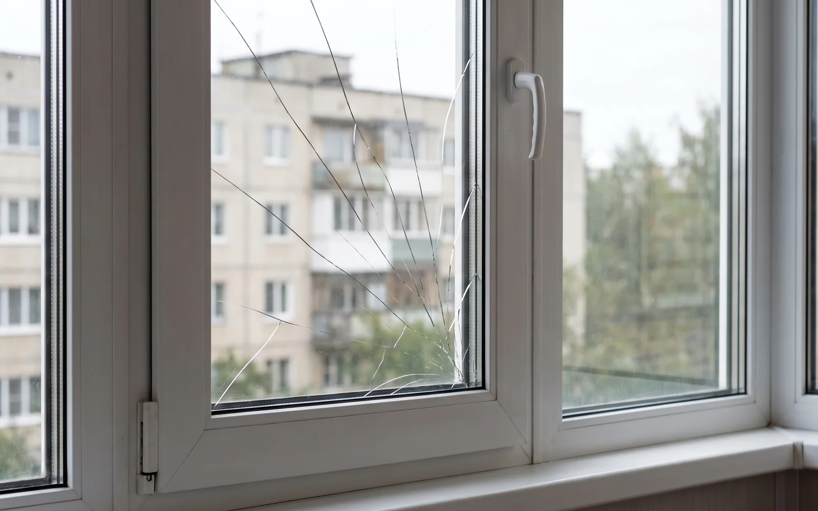 разбилось стекло в пластиковом окне что делать: как это выглядит