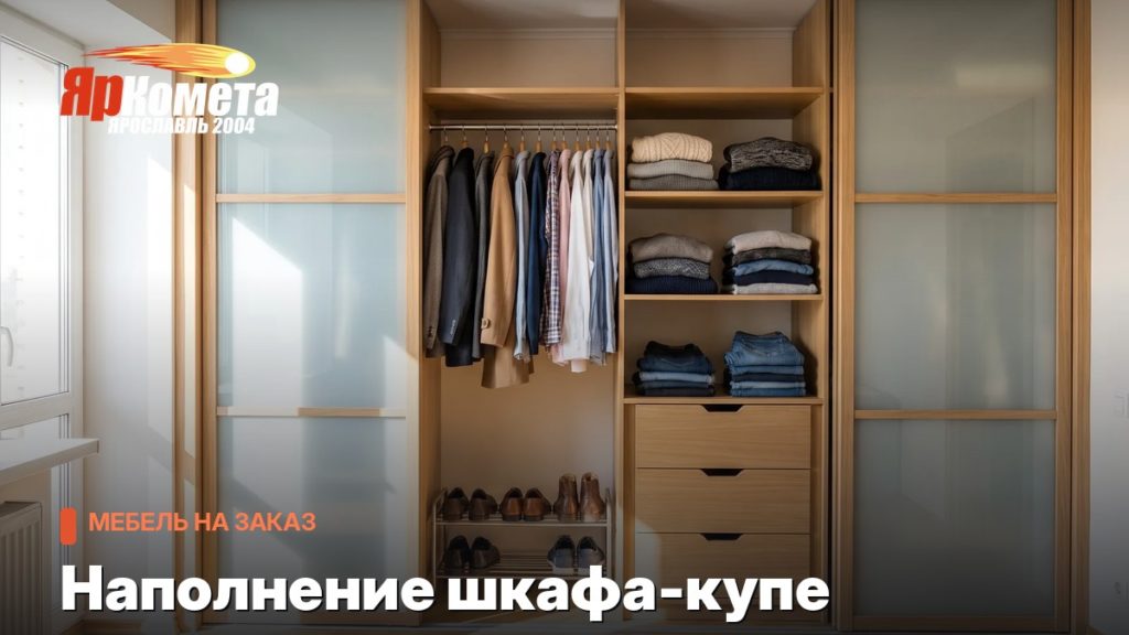 Наполнение шкафа-купе: как разложить секции под свои вещи