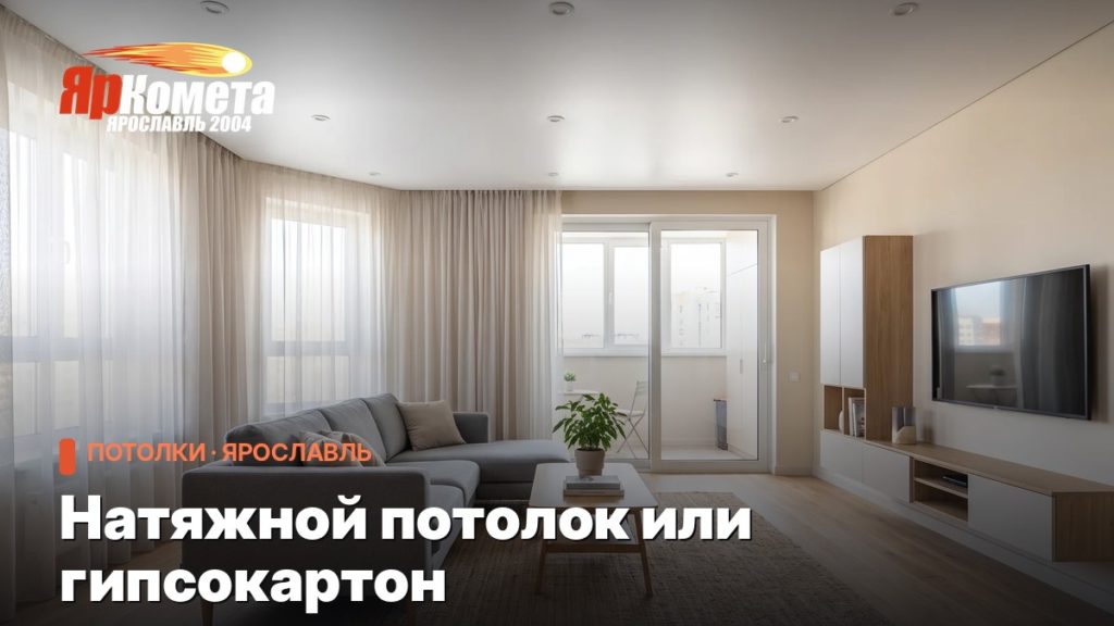 Натяжной потолок или гипсокартон: что выбрать, сколько съедает высоту и что будет при потопе